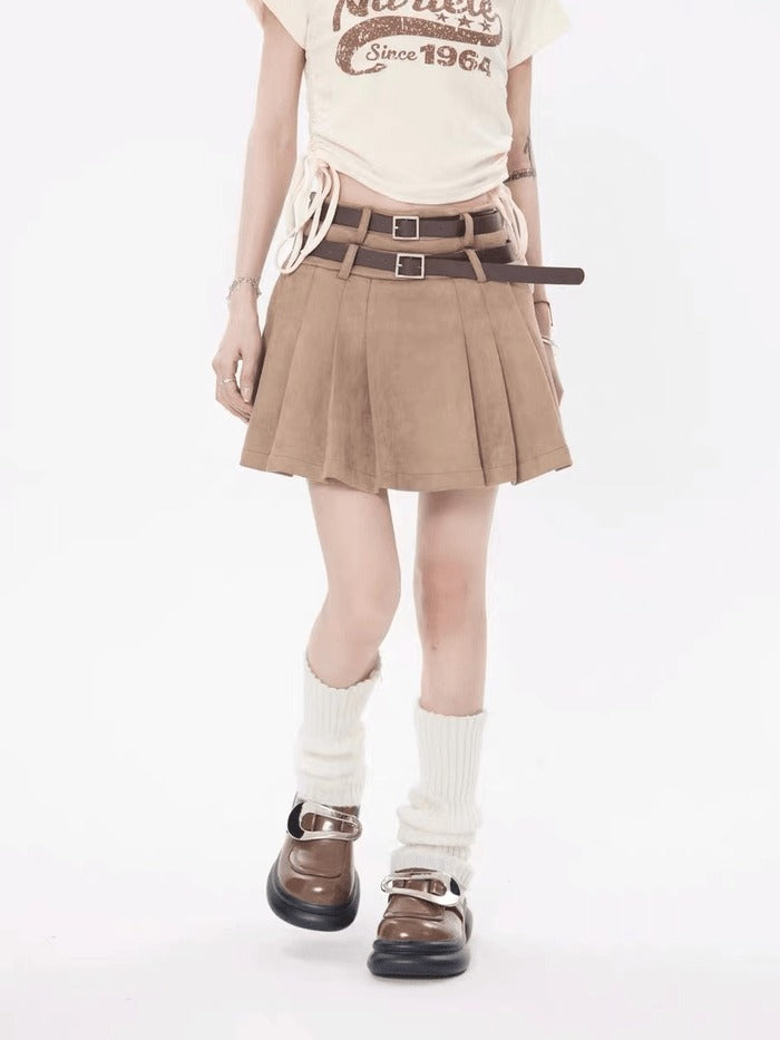 DAMNED CULT VINTAGE BELT SKIRT - Damned Cult
