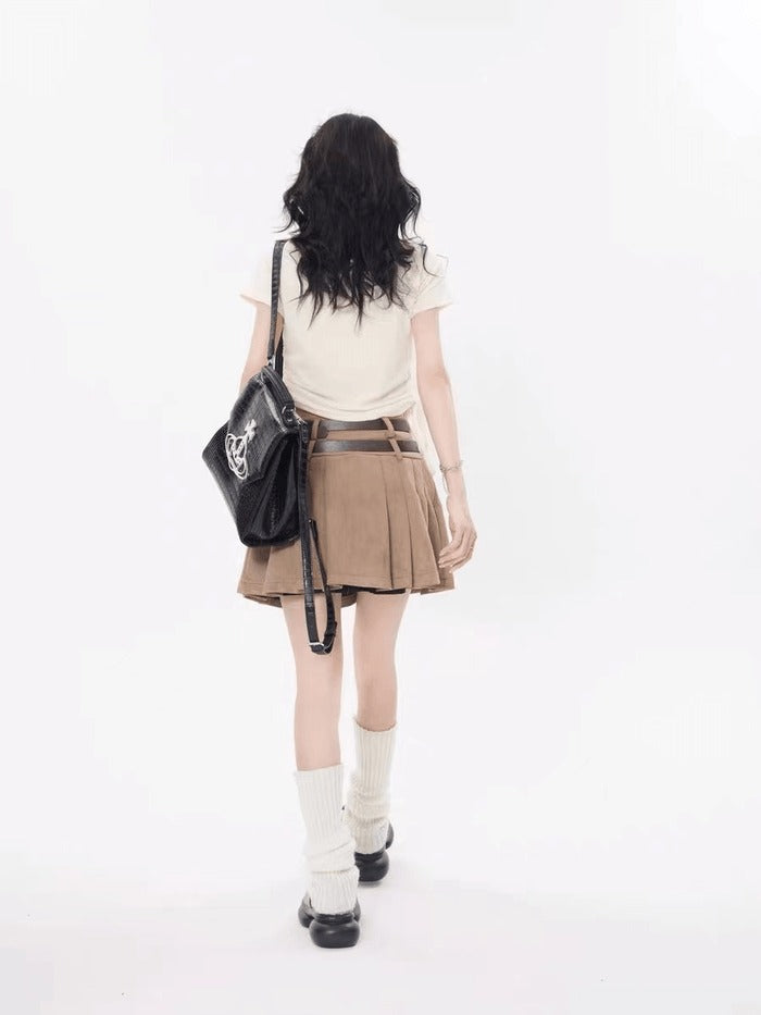 DAMNED CULT VINTAGE BELT SKIRT - Damned Cult
