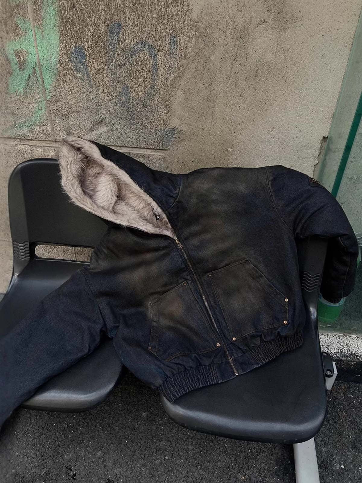 DAMNED CULT DENIM FUR JACKET - Damned Cult