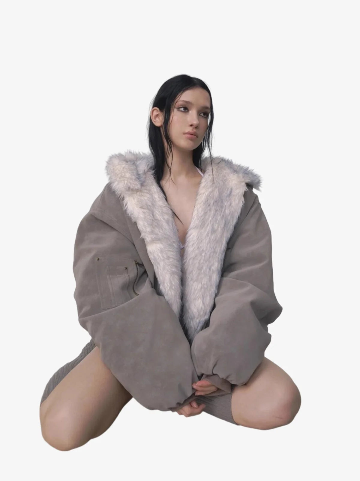 DAMNED CULT REVERSIBLE FUR JACKET