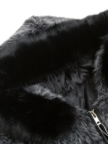 DAMNED CULT ARCTIC FUR HOODED JACKET - Damned Cult