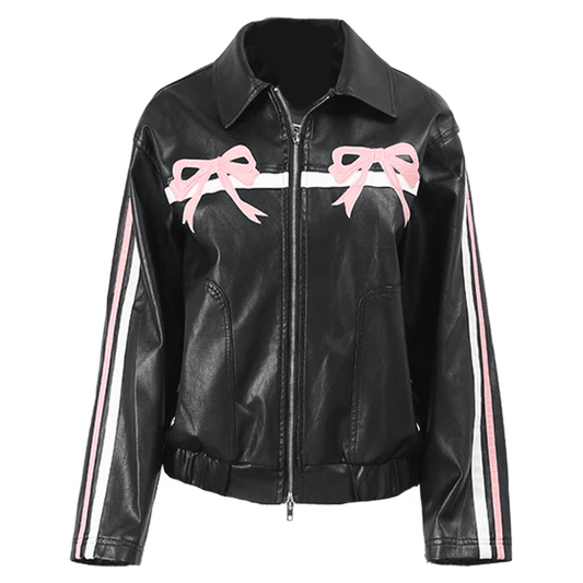 DAMNED CULT RIBBON LEATHER JACKET - Damned Cult