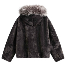 Görseli Galeri görüntüleyiciye yükleyin, DAMNED CULT FUR HOODED SHERPA JACKET
