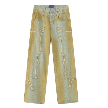 DAMNED CULT DISTRESSED PATCH PANT - Damned Cult