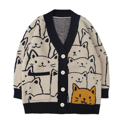 DAMNED CULT CAT CARDIGAN - Damned Cult