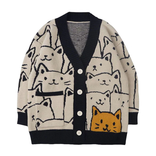 DAMNED CULT CAT CARDIGAN - Damned Cult