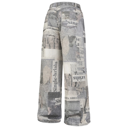 DAMNED CULT NEWSPAPER PANTS - Damned Cult