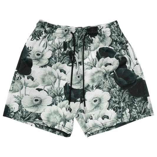 DAMNED CULT BW ROSE SHORTS - Damned Cult
