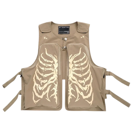 DAMNED CULT SKELETON CARGO VEST - Damned Cult