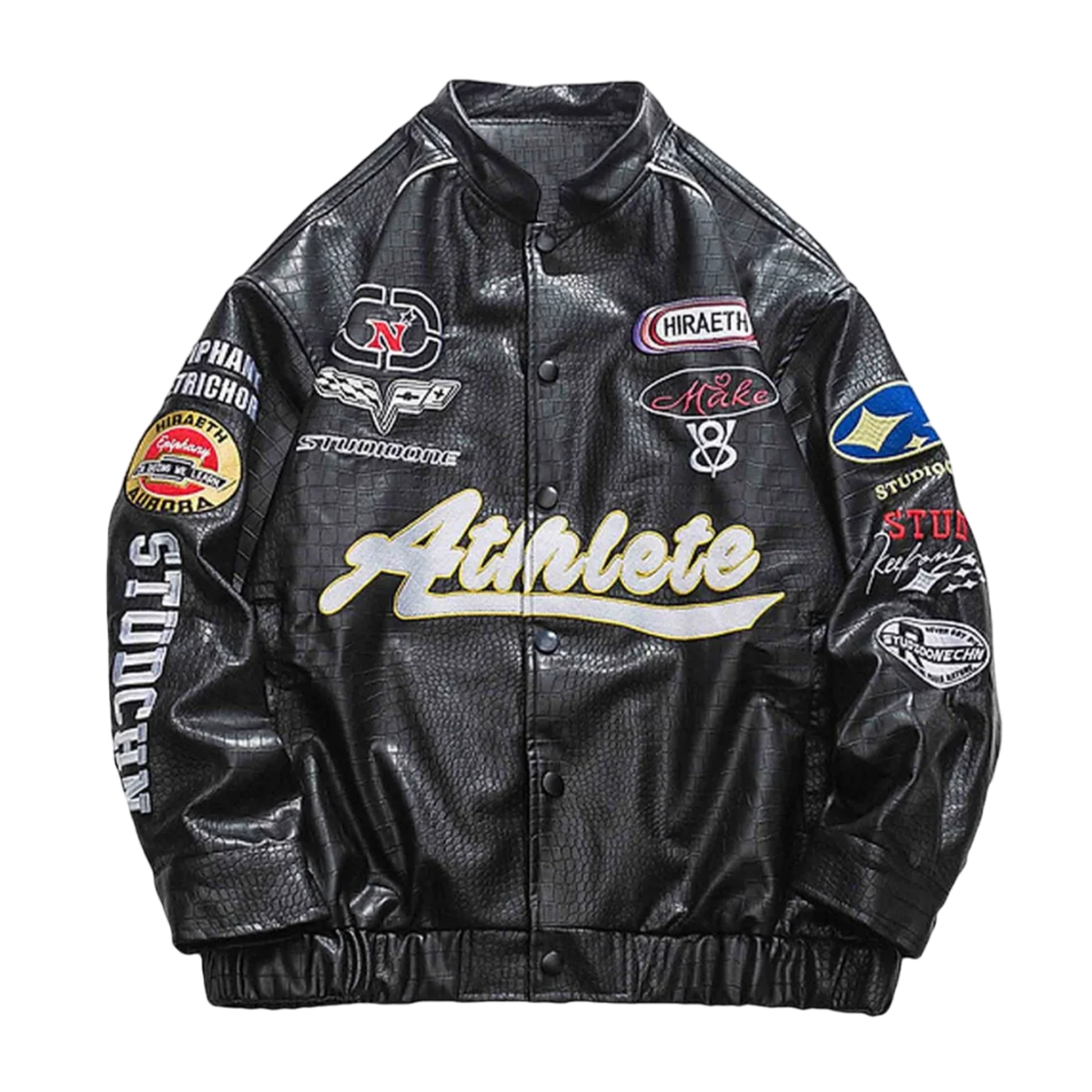 DAMNED CULT ATHLETE RACING LEATHER JACKET