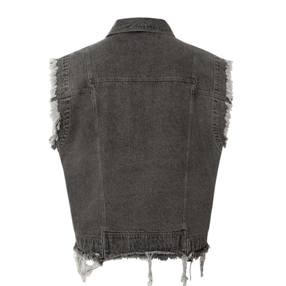 DAMNED CULT DENIM VEST - Damned Cult