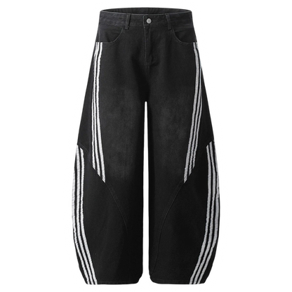DAMNED CULT STRIPE STITCH JEANS - Damned Cult