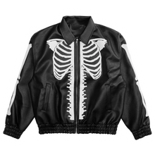 Görseli Galeri görüntüleyiciye yükleyin, DAMNED CULT BONE LEATHER JACKET
