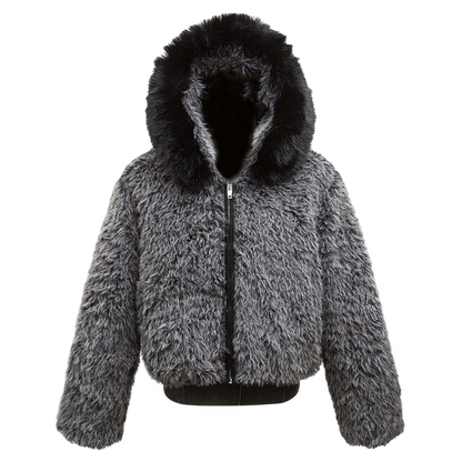 DAMNED CULT ARCTIC FUR HOODED JACKET - Damned Cult