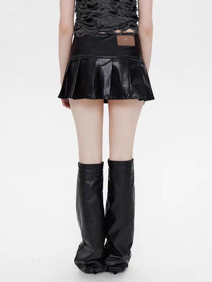 DAMNED CULT LEATHER SKIRT - Damned Cult