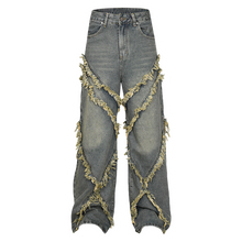 Görseli Galeri görüntüleyiciye yükleyin, DAMNED CULT X PATCH JEANS
