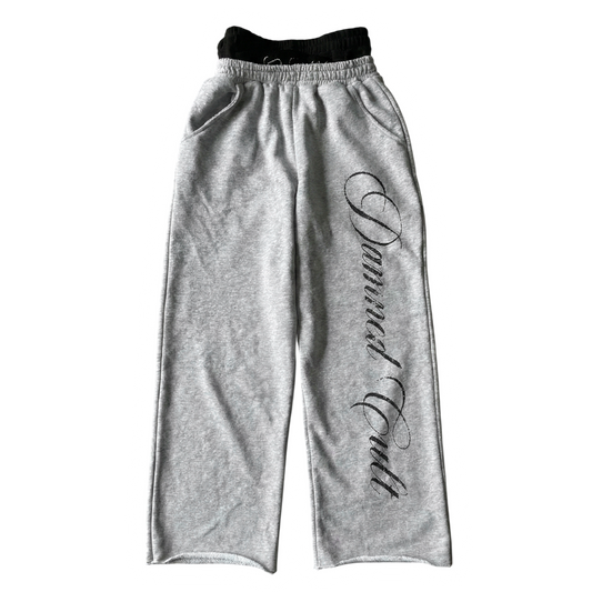 DAMNED CULT BADCULT DOUBLE WAIST SWEATPANTS