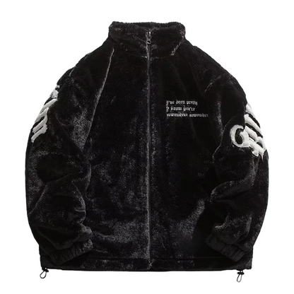 DAMNED CULT GOTHIC SHERPA JACKET - Damned Cult