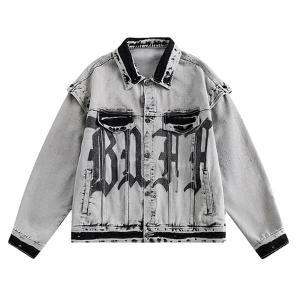 DAMNED CULT DENIM DISTRESSED JACKET - Damned Cult