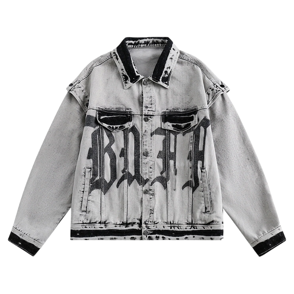 DAMNED CULT DENIM DISTRESSED JACKET