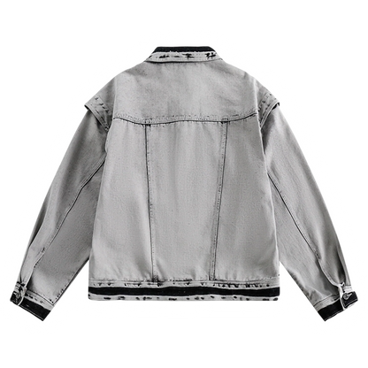 DAMNED CULT DENIM DISTRESSED JACKET - Damned Cult
