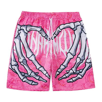 DAMNED CULT SKULL HANDS SHORTS - Damned Cult