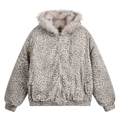 DAMNED CULT LEOPARD FUR JACKET - Damned Cult