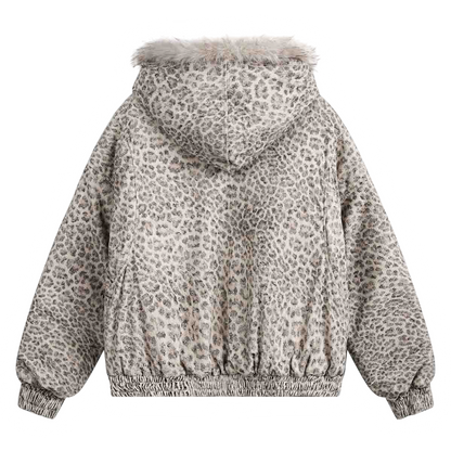 DAMNED CULT LEOPARD FUR JACKET - Damned Cult