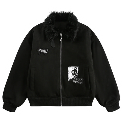 DAMNED CULT FUR QUILTED JACKET - Damned Cult