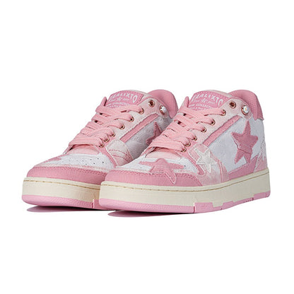 DAMNED CULT PINK STAR SNEAKER - Damned Cult
