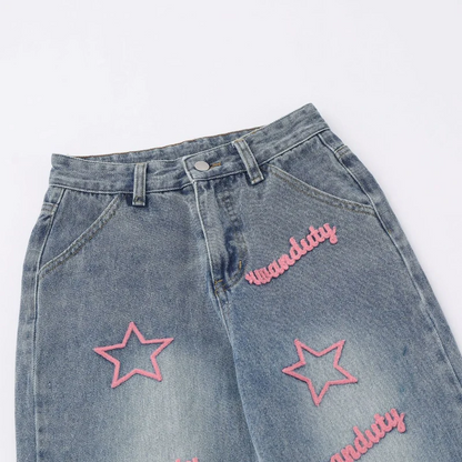 DAMNED CULT HEART & STAR JEANS - Damned Cult