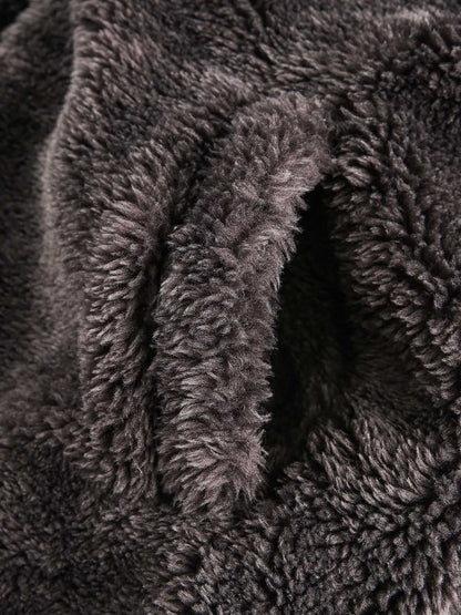 DAMNED CULT FUR HOODED SHERPA JACKET - Damned Cult