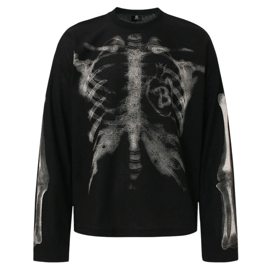 DAMNED CULT SKELETON THERMAL KNIT