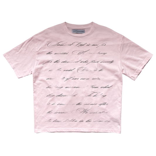 CURSED LETTERS TEE PINK