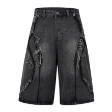 Görseli Galeri görüntüleyiciye yükleyin, DAMNED CULT PATCHED JORTS
