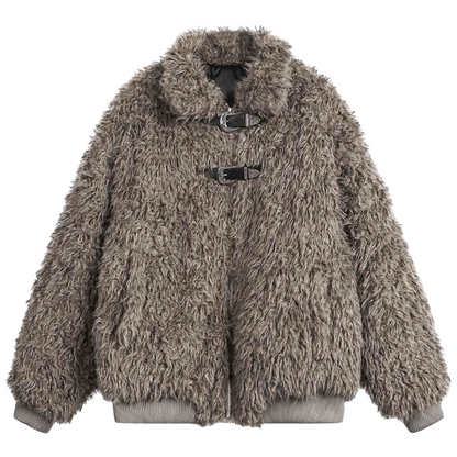 DAMNED CULT FAUX FUR JACKET - Damned Cult