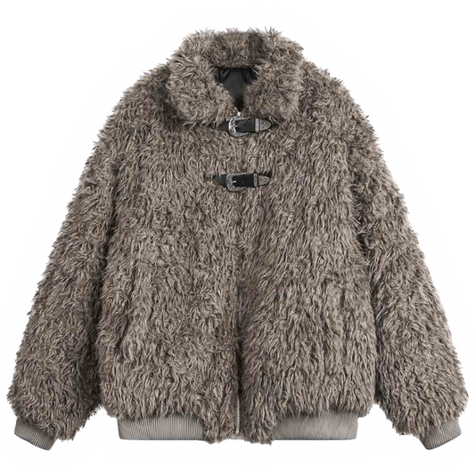 DAMNED CULT FAUX FUR JACKET - Damned Cult