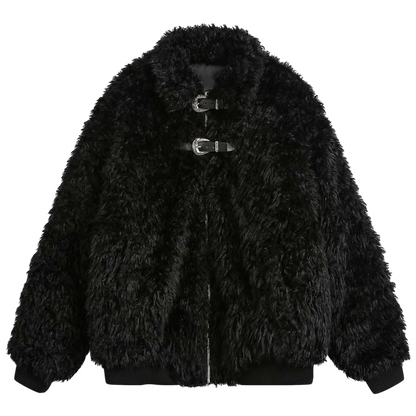 DAMNED CULT FAUX FUR JACKET - Damned Cult
