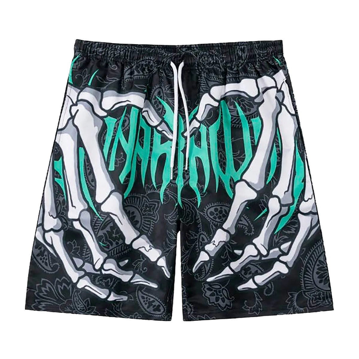 DAMNED CULT SKULL HANDS SHORTS - Damned Cult
