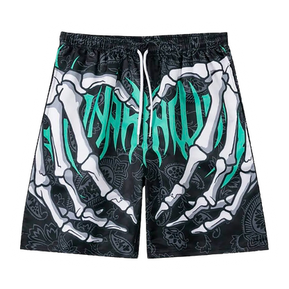 DAMNED CULT SKULL HANDS SHORTS - Damned Cult