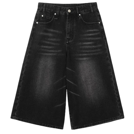 DAMNED CULT BLACK DENIM JORT - Damned Cult