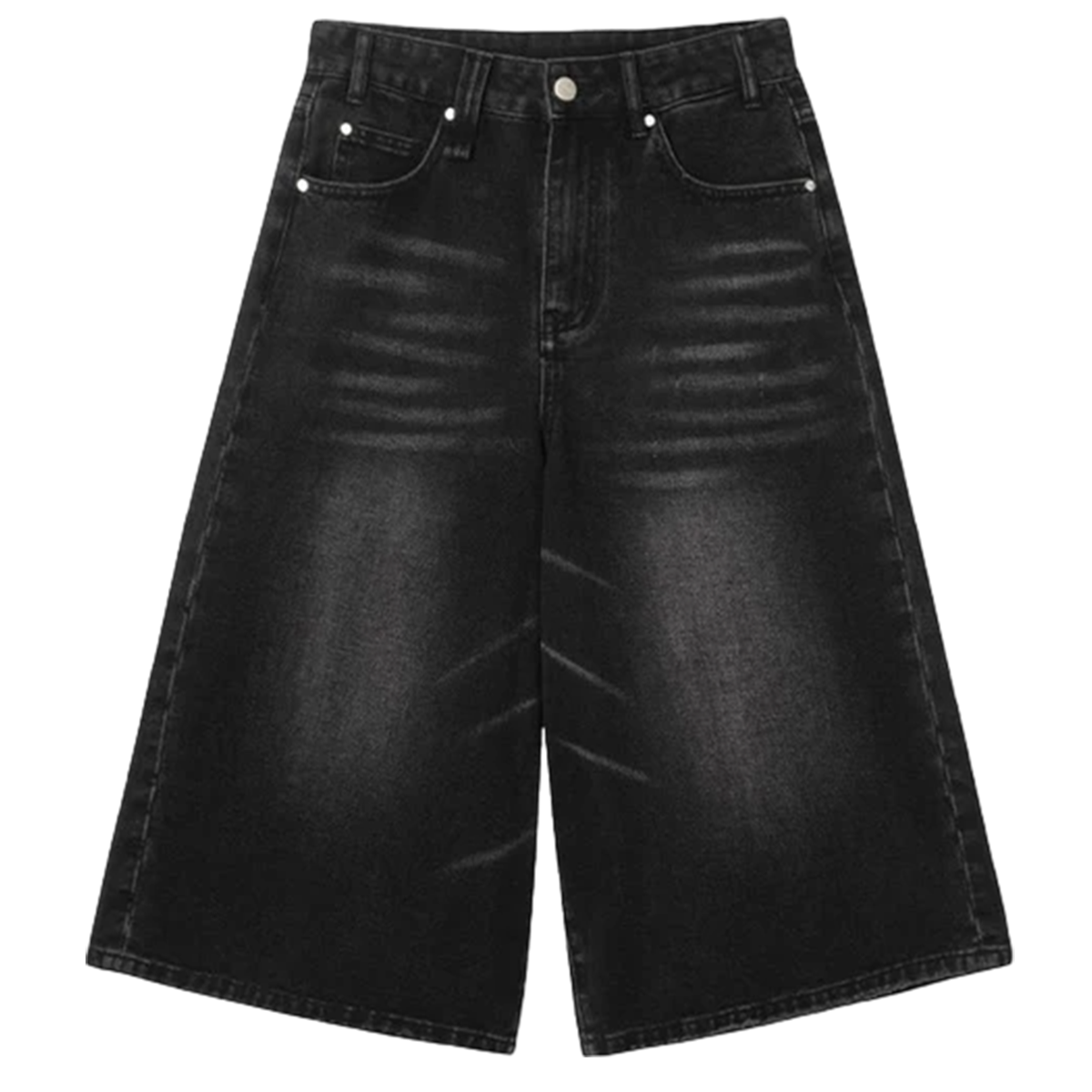 DAMNED CULT BLACK DENIM JORT