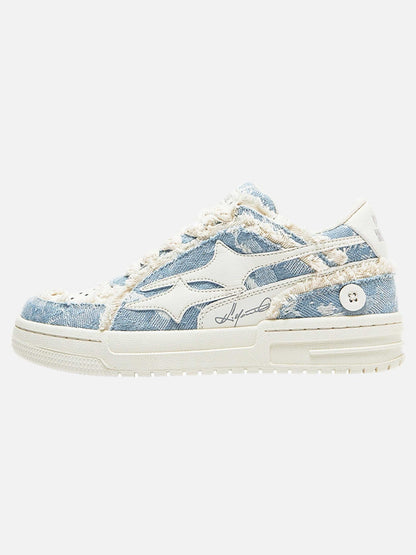 DAMNED CULT STAR PATCH SNEAKER - Damned Cult