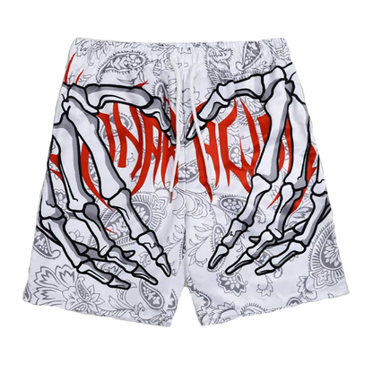 DAMNED CULT SKULL HANDS SHORTS - Damned Cult
