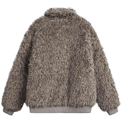 DAMNED CULT FAUX FUR JACKET - Damned Cult