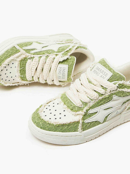 DAMNED CULT STAR PATCH SNEAKER - Damned Cult