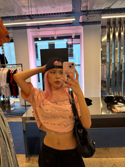 CURSED LETTERS TEE PINK