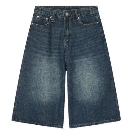 DAMNED CULT BLUE DENIM JORT - Damned Cult