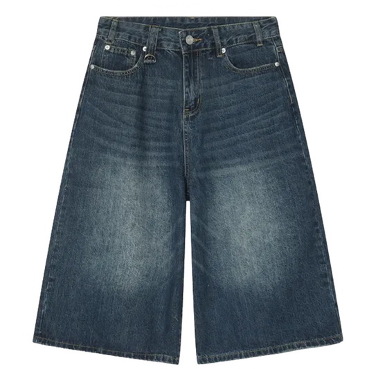 DAMNED CULT BLUE DENIM JORT - Damned Cult