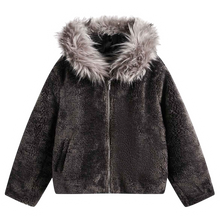 Görseli Galeri görüntüleyiciye yükleyin, DAMNED CULT FUR HOODED SHERPA JACKET
